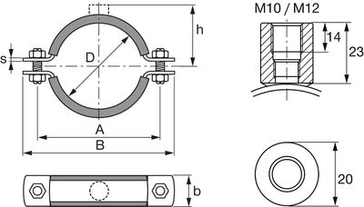 管束MP-MXI 2" M10/M12使用尺寸说明详细图解2